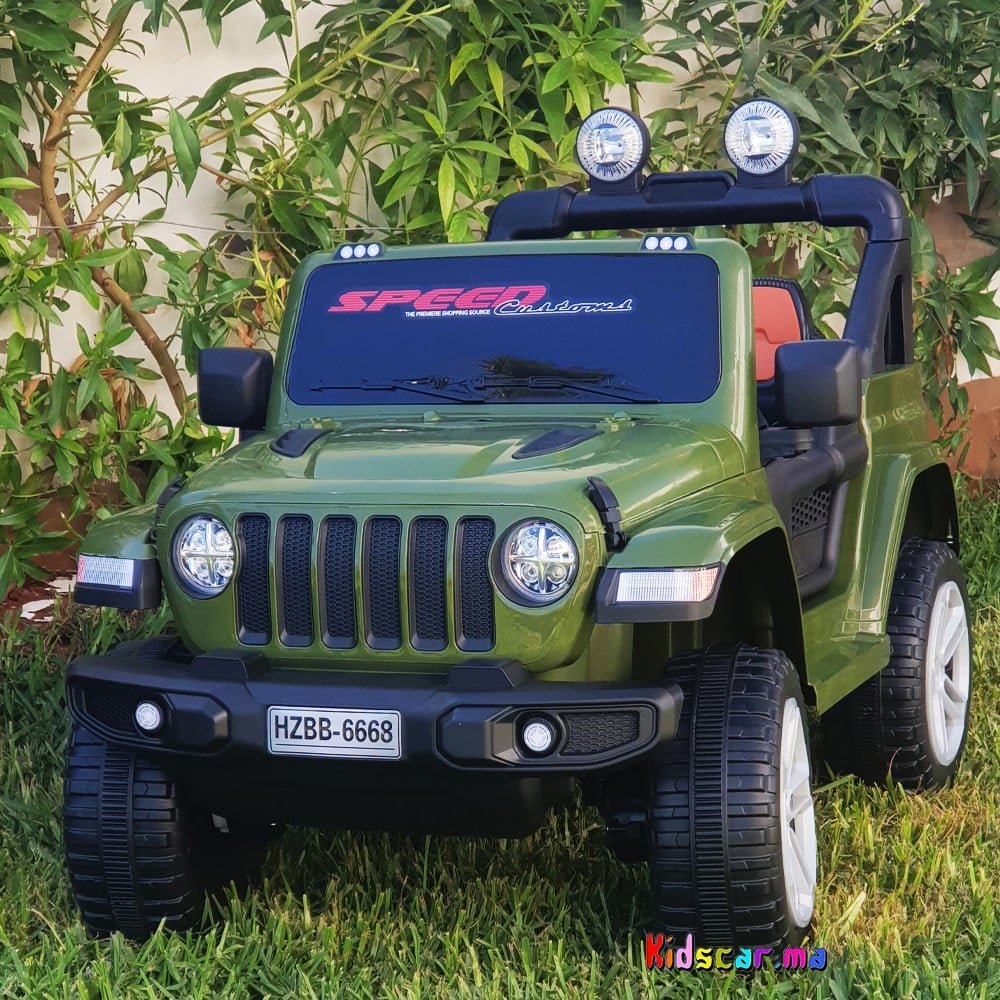 Voiture électrique tout-terrain style Jeep avec 4 moteurs, 12V (2) Voiture Électrique Tout-Terrain Style Jeep Avec 4 Moteurs, 12V