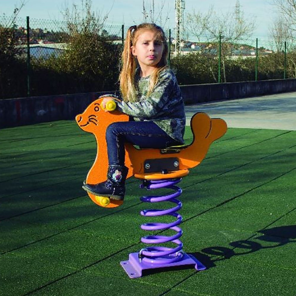 jeu-a-ressort-phoque-1-place- Jeu à ressort extérieur pour enfants 1 place