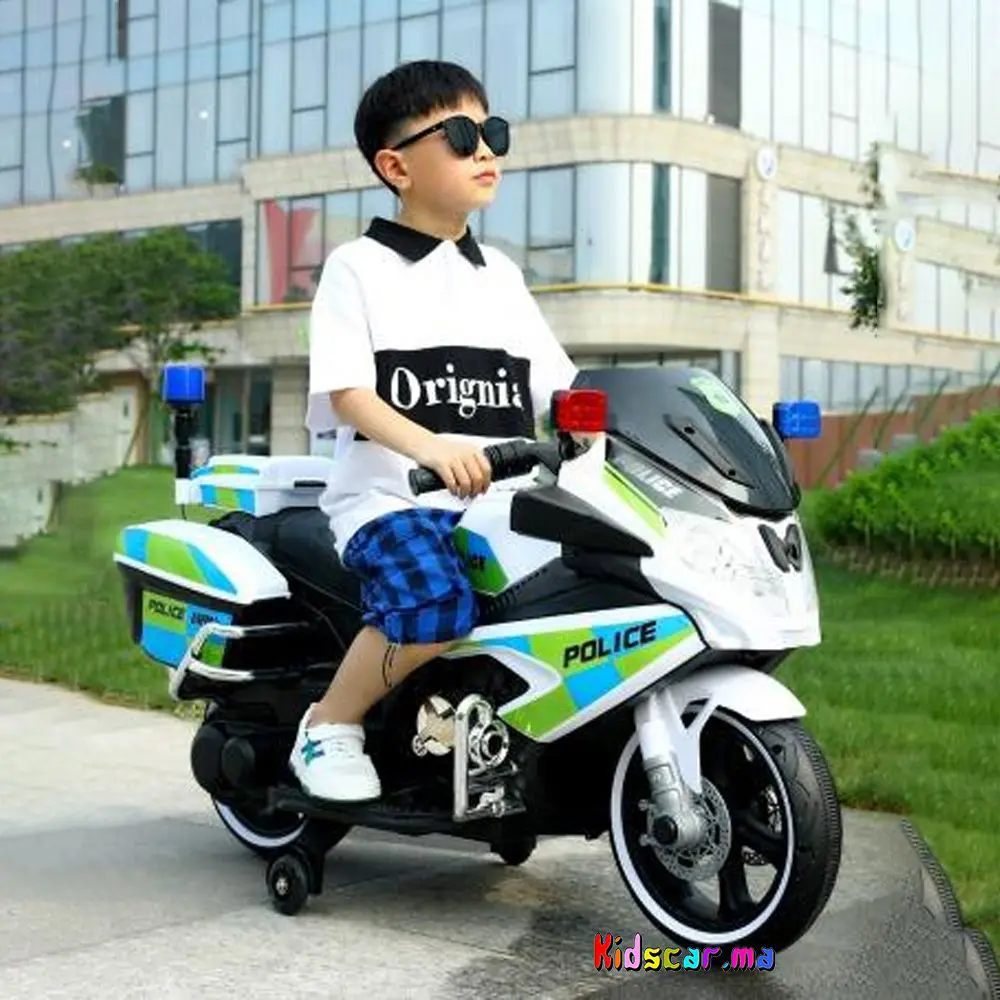 Le géant Moto Police 12v pour enfants